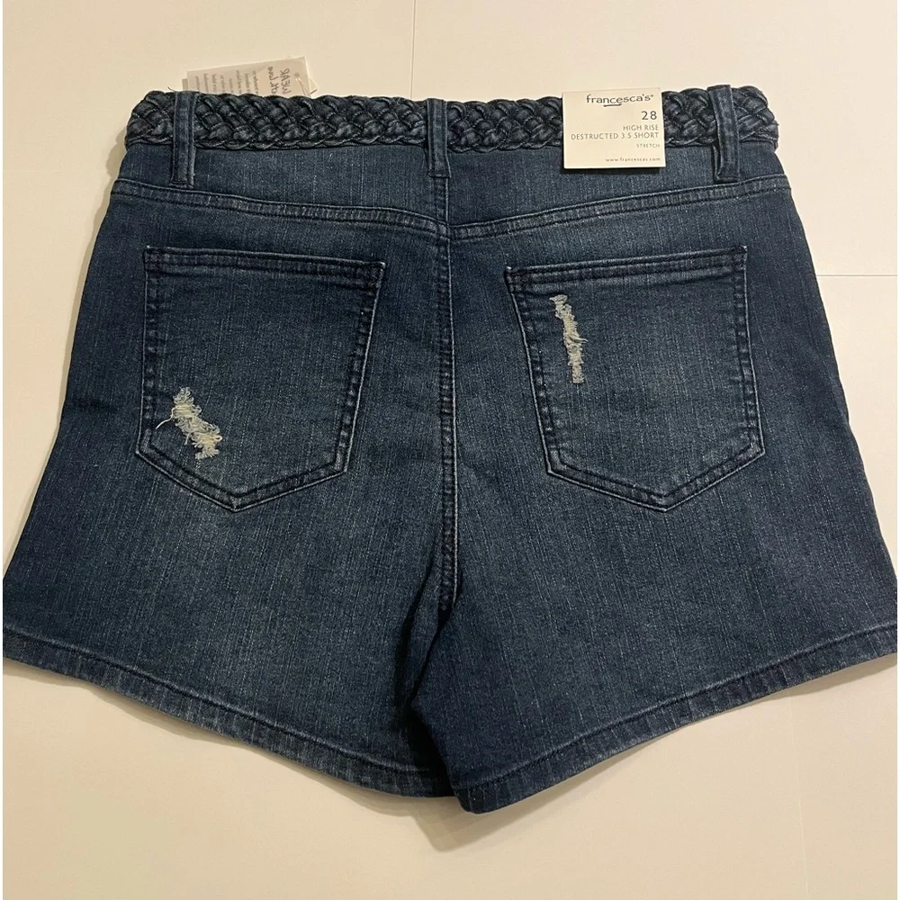 Francesca’s Harper High Rise Jean Shorts - Picture 4 of 10